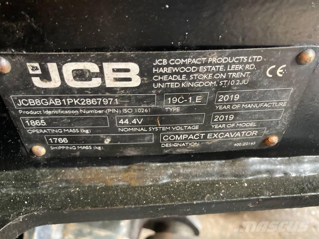 JCB 19 C-IE Mini excavators < 7t