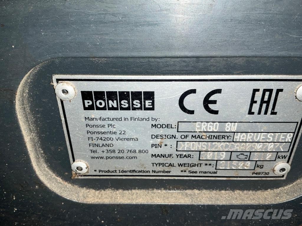 Ponsse ERGO 8W Harvesters