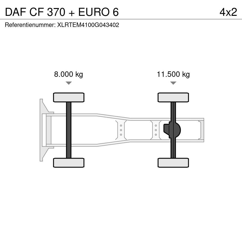 DAF CF 370 + EURO 6 Truck Tractor Units