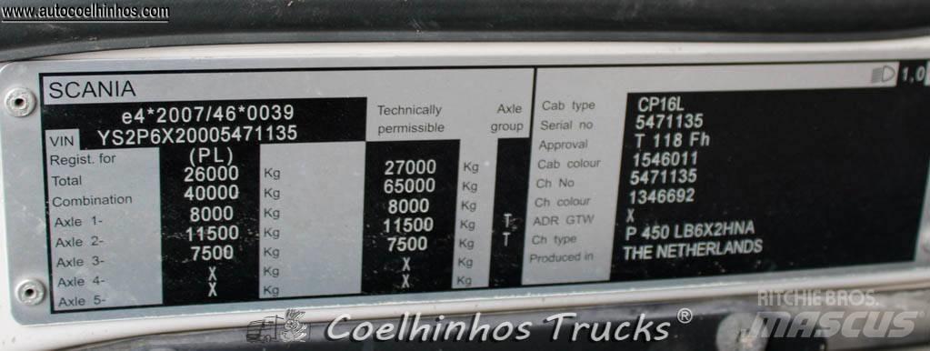 Scania P 450 Containerframe/Skiploader trucks