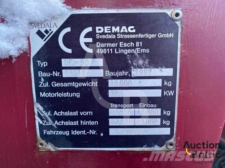 Demag DF 90 P Asphalt pavers