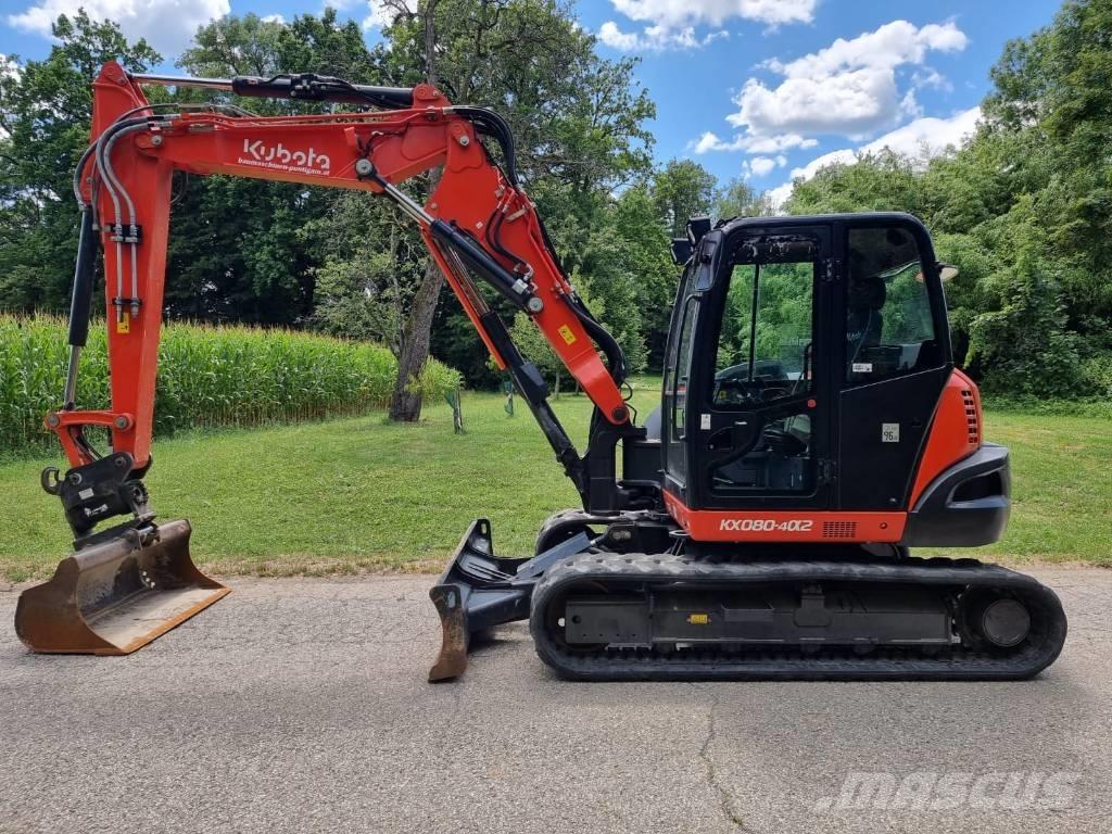 Kubota KX 080-4a2 Midi excavators  7t - 12t