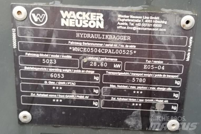 Wacker Neuson 50Z3 Crawler excavators