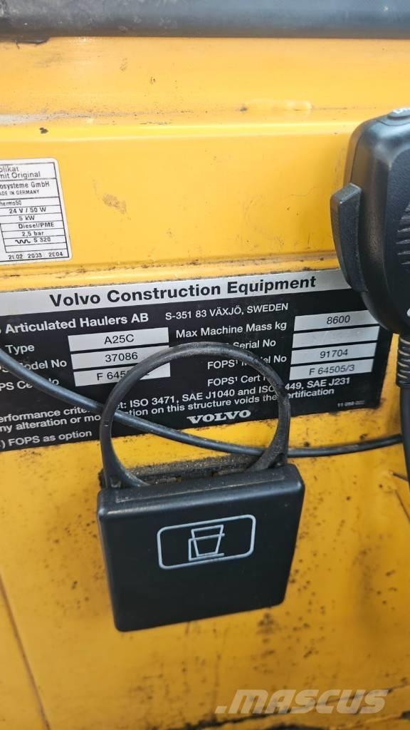 Volvo A 25 C Articulated Haulers