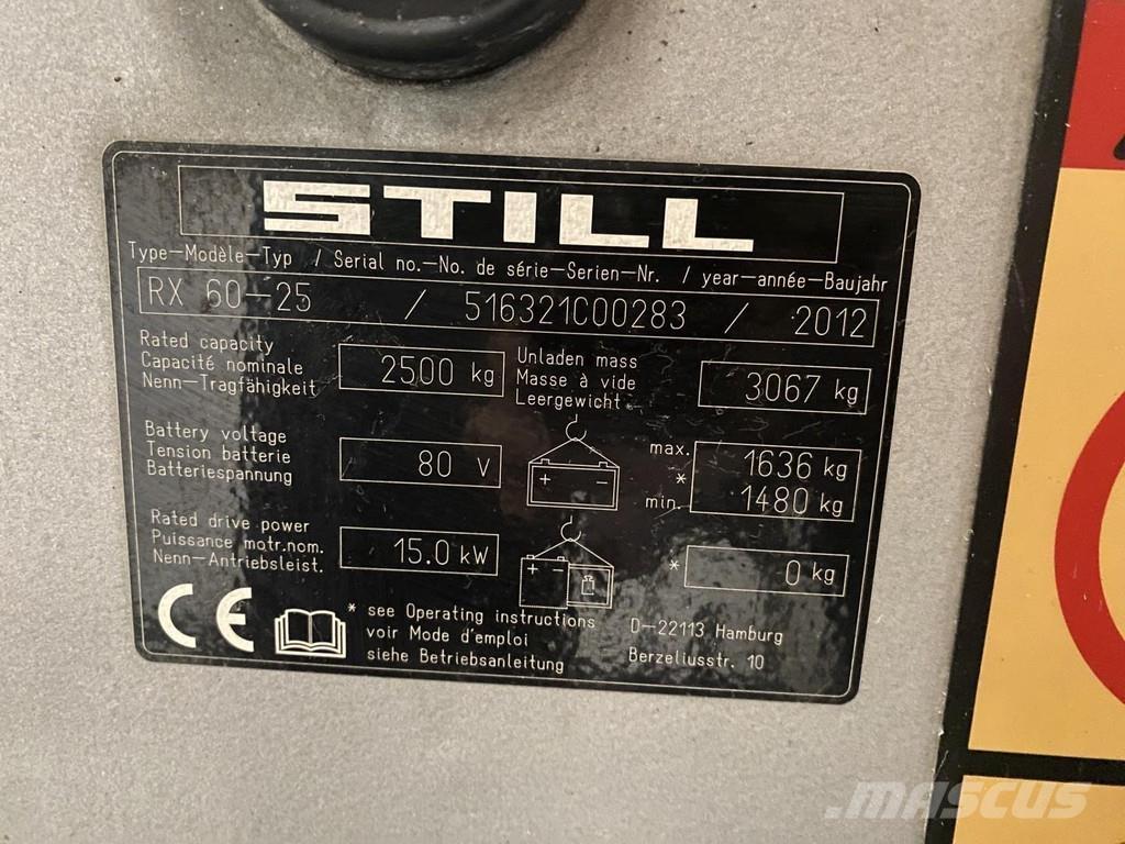 Still RX60-25 Electric forklift trucks