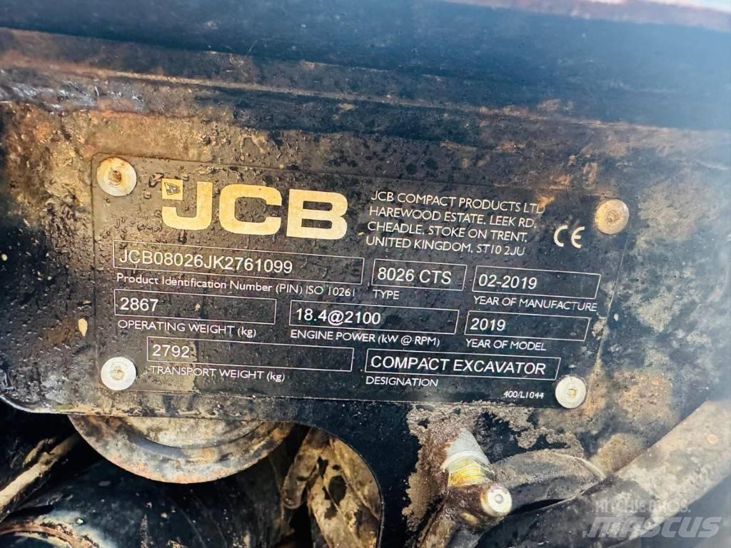 JCB 8026 CTS Mini excavators < 7t
