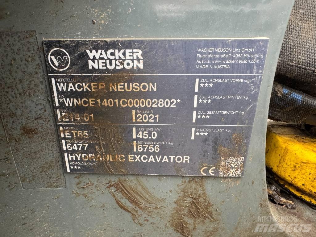 Wacker Neuson ET65 Crawler excavators