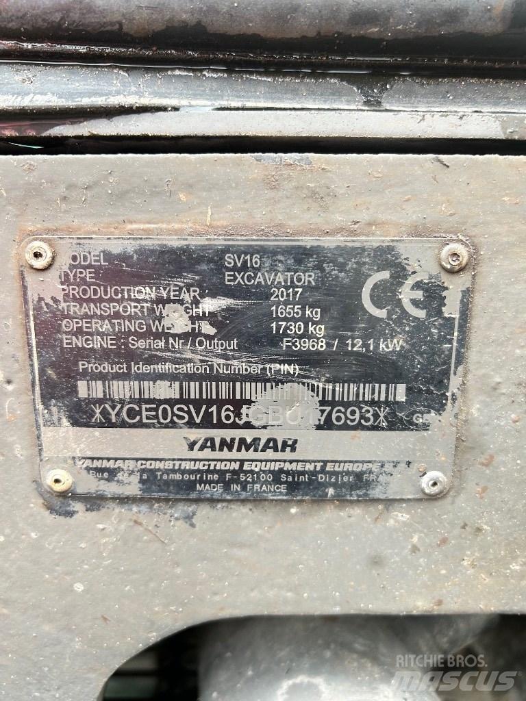 Yanmar SV 16 Mini excavators < 7t