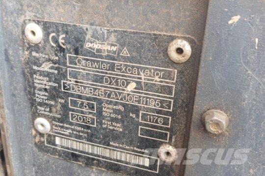 Develon DX 10 Z Mini excavators < 7t