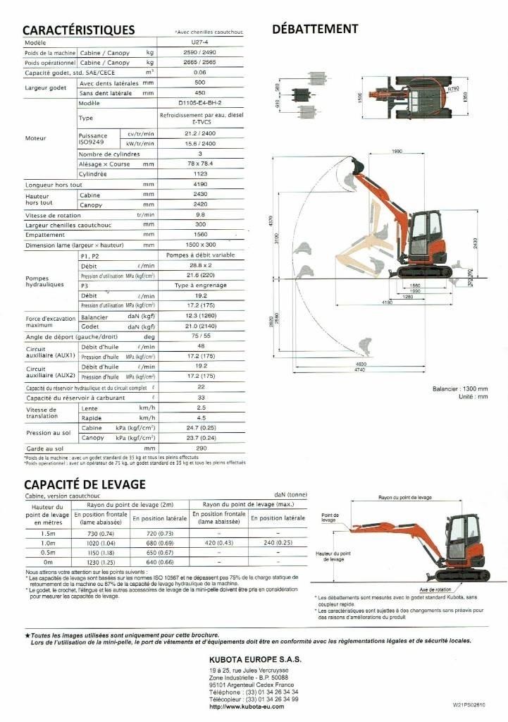Kubota U 27-4 Mini excavators < 7t