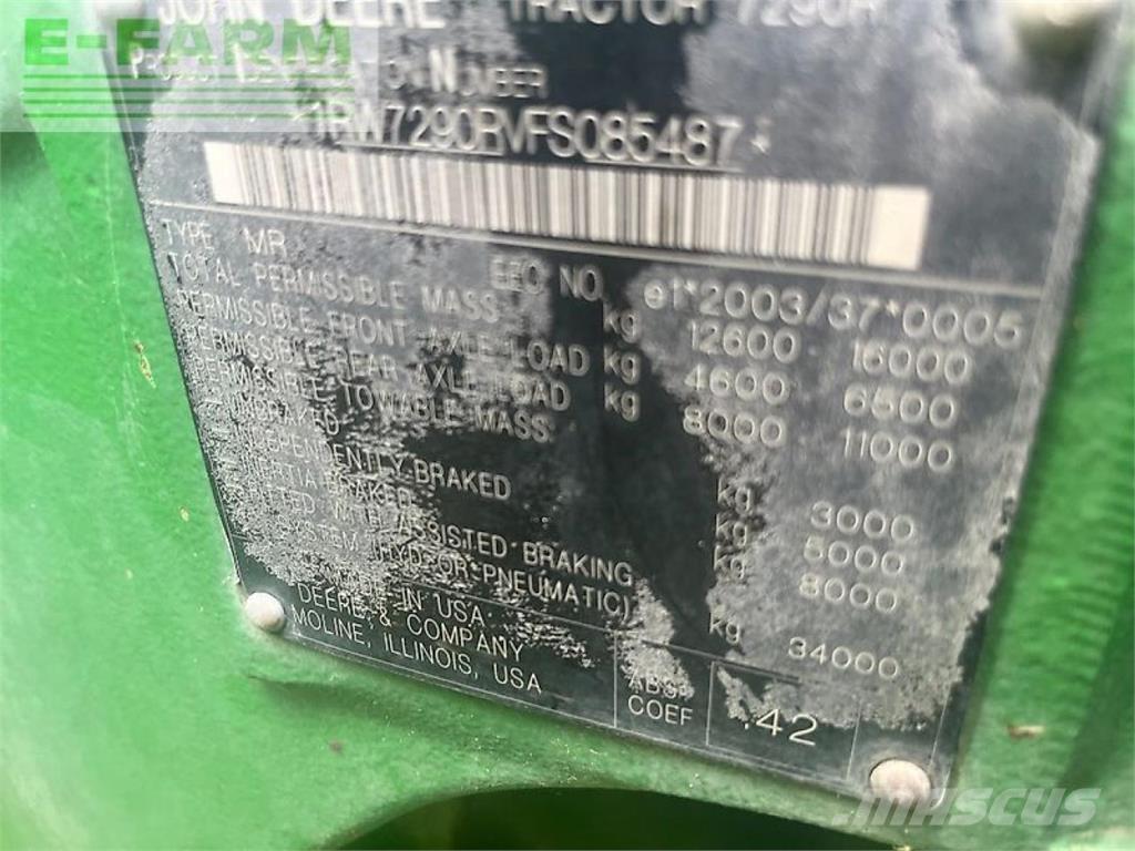 John Deere 7290r Tractors