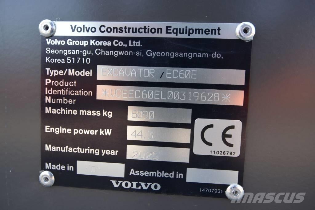Volvo EC 60 E Mini excavators < 7t