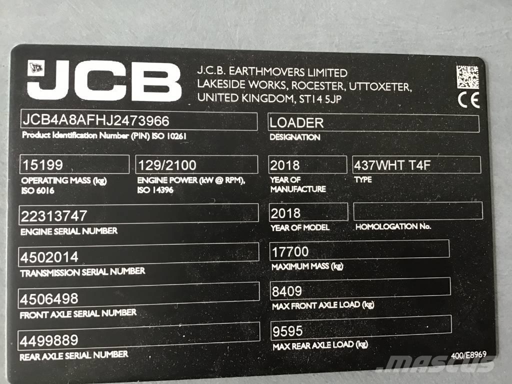 JCB 437 WHT Wheel loaders
