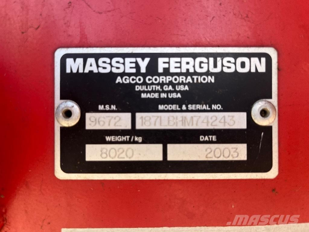 Massey Ferguson 187 Square balers