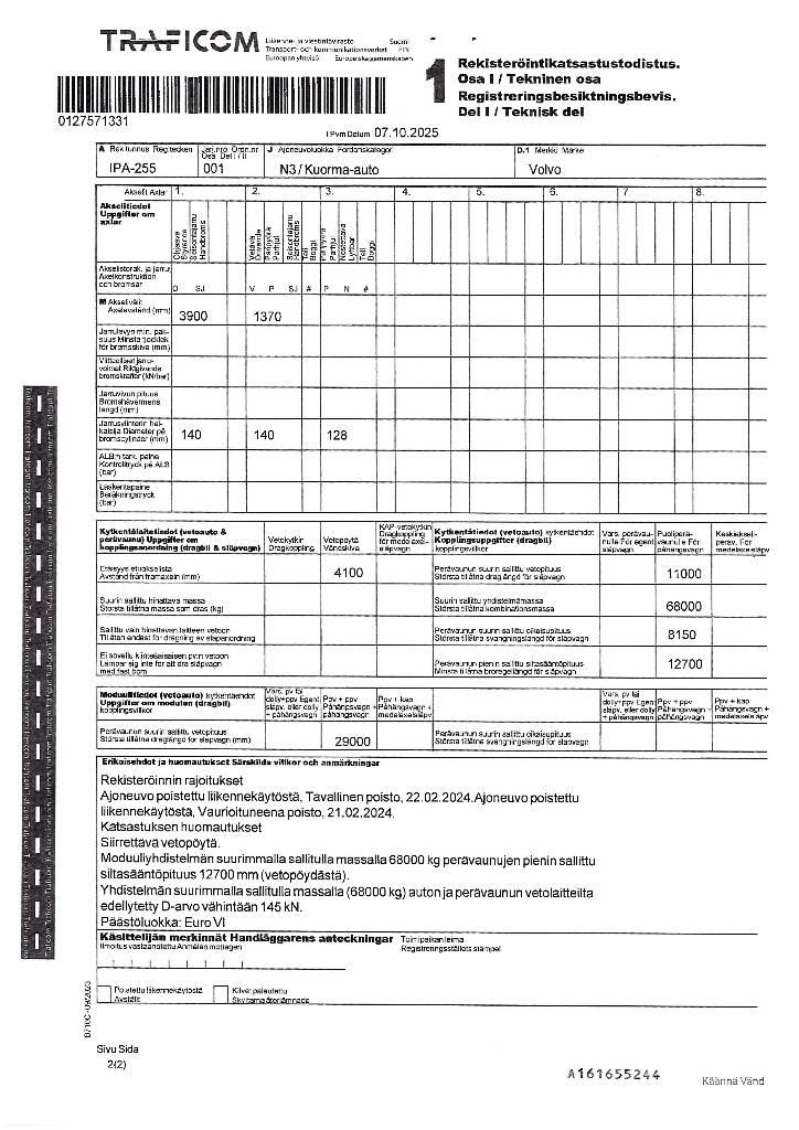 Volvo FH 460 LNG Truck Tractor Units