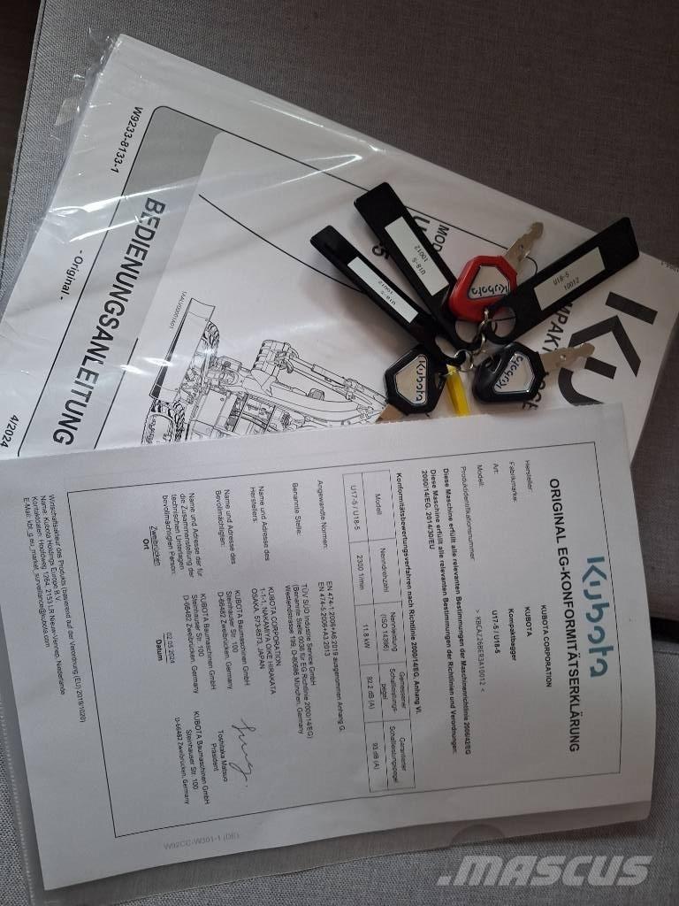 Kubota U 18-5 Mini excavators < 7t