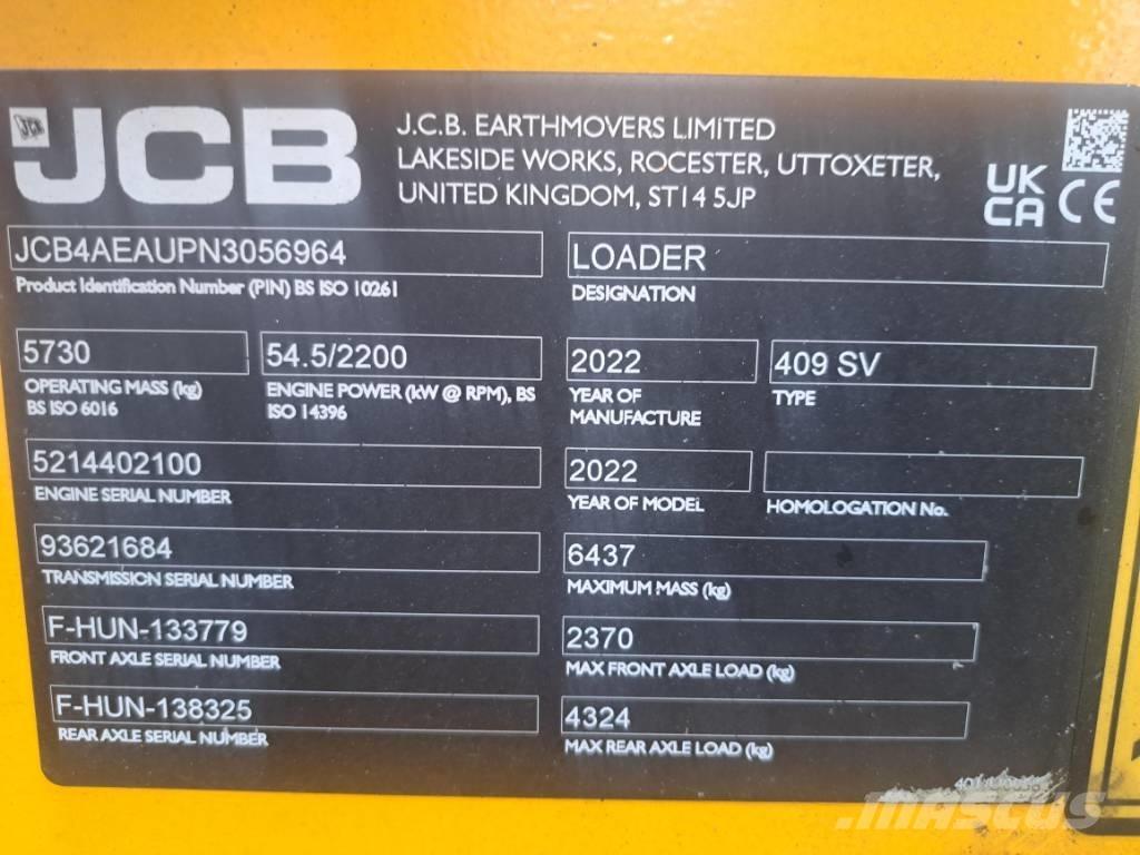 JCB 409 Wheel loaders