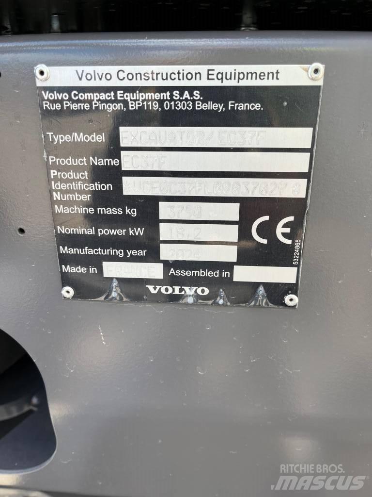 Volvo EC37F Mini excavators < 7t