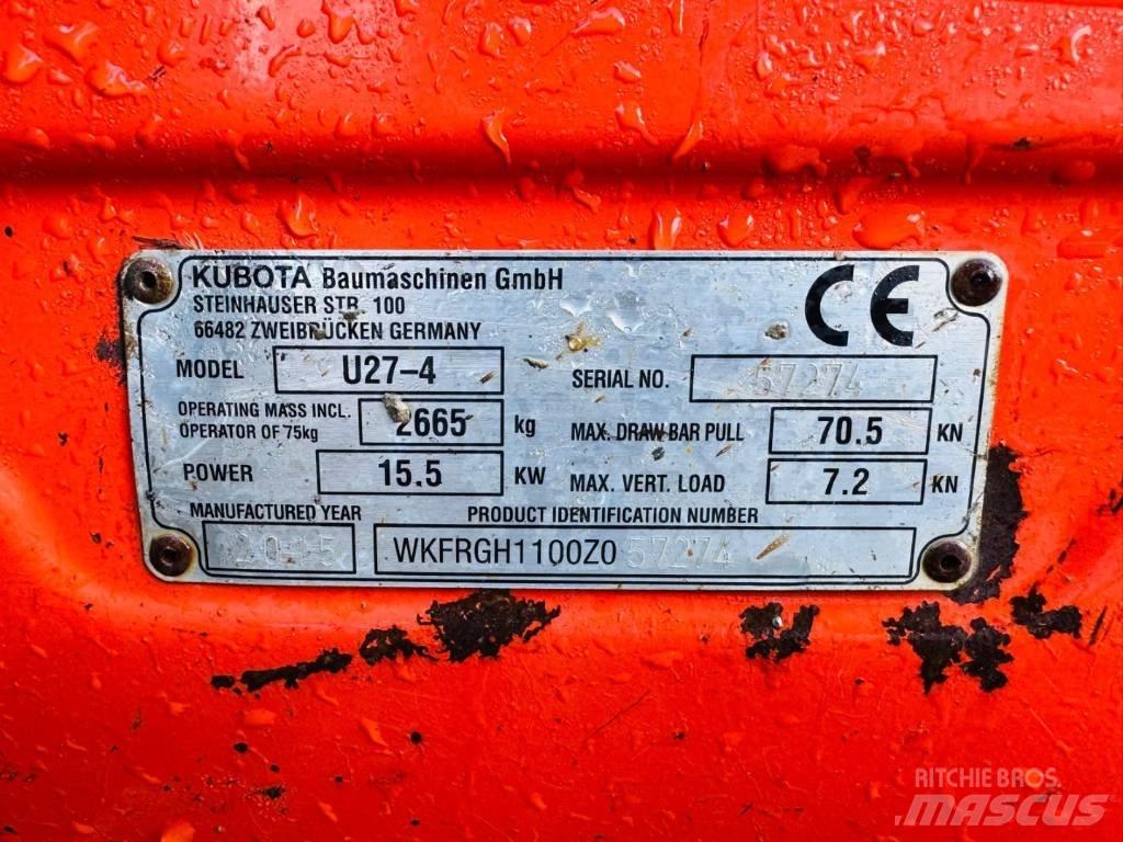 Kubota U 27-4 Mini excavators < 7t