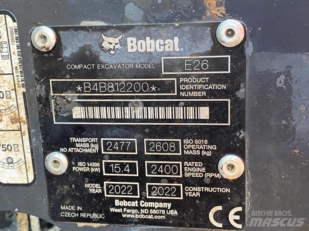 Bobcat E 26 Mini excavators < 7t