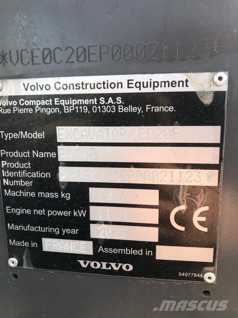 Volvo EC 20 E Mini excavators < 7t