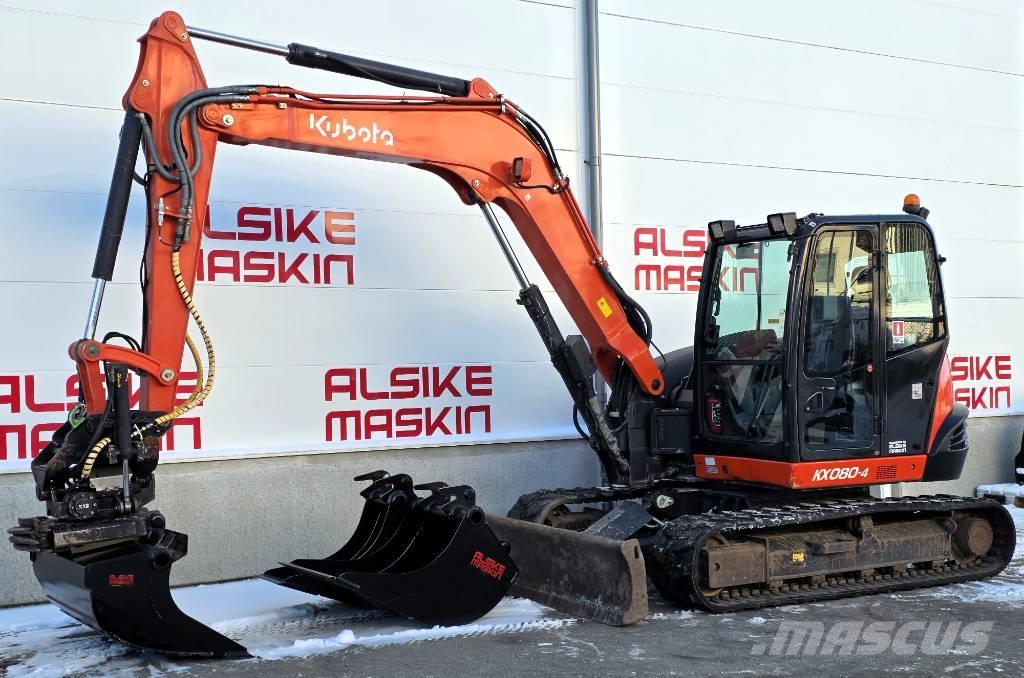 Kubota KX 080-4 Midi excavators  7t - 12t