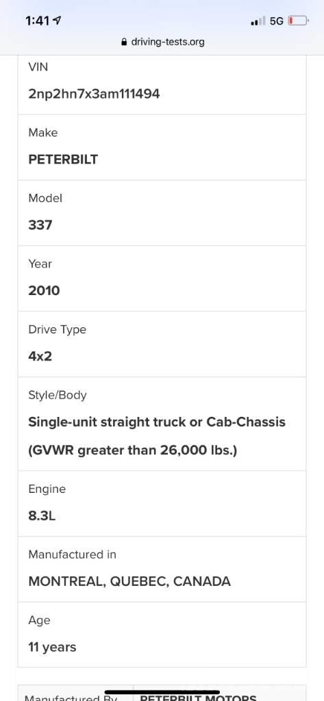 Peterbilt 337 Truck Tractor Units