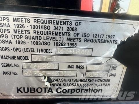 Kubota U 17-3 Mini excavators < 7t
