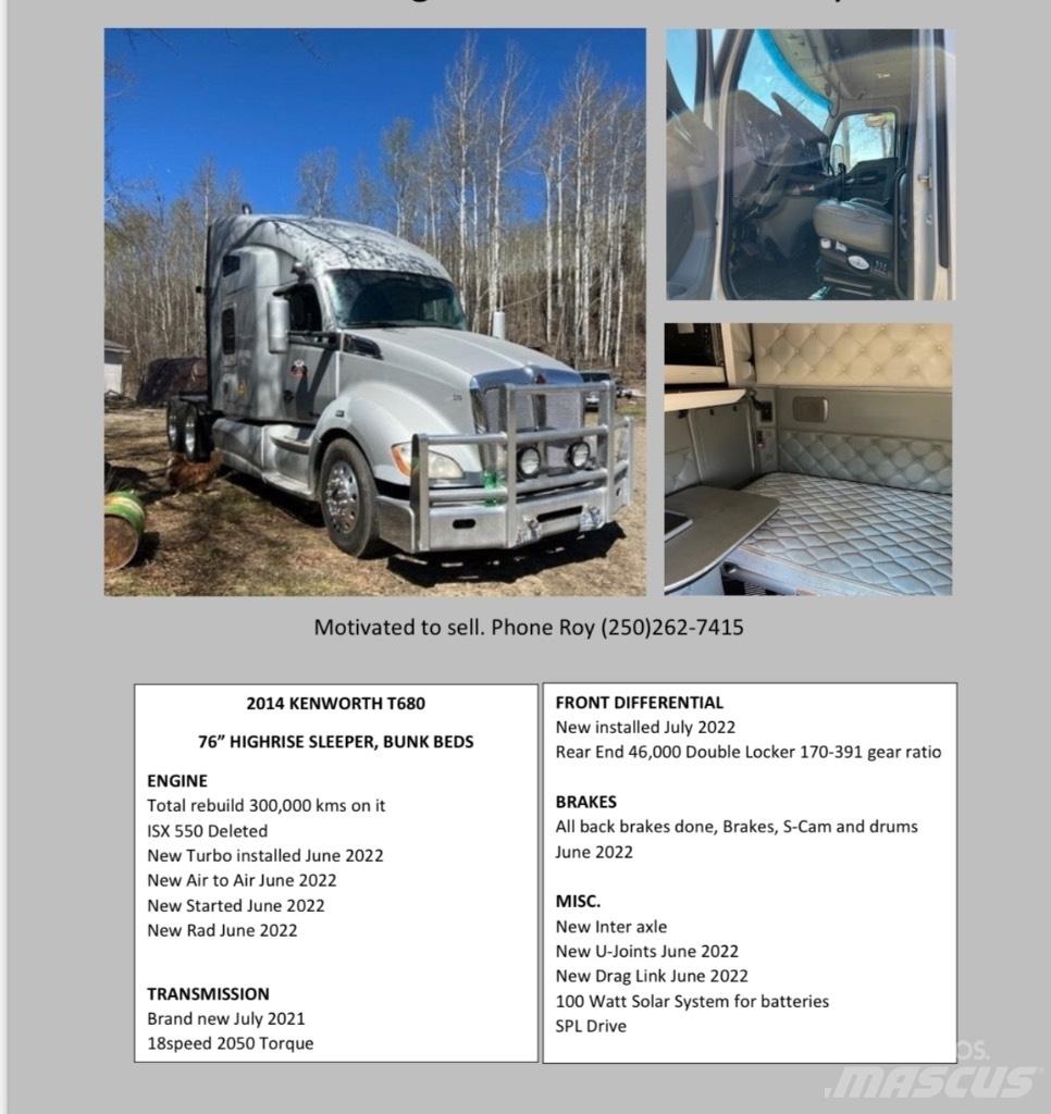 Kenworth T680 Truck Tractor Units
