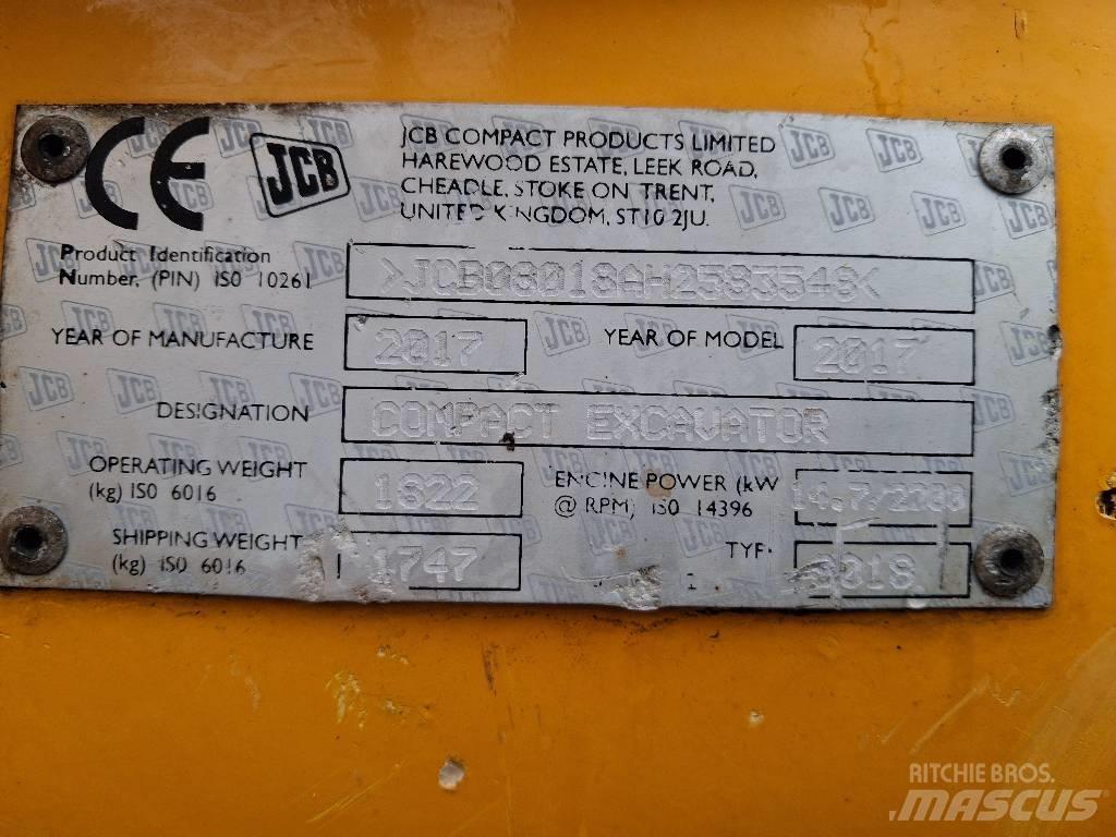 JCB 8018 CTS Mini excavators < 7t