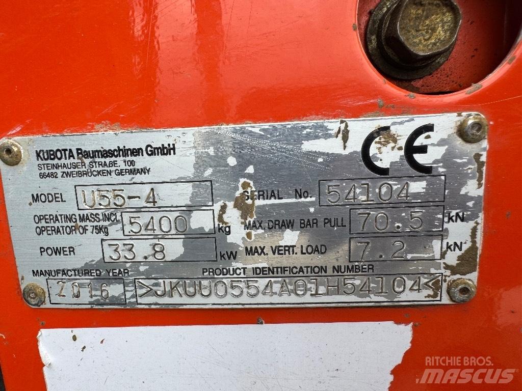 Kubota U 55-4 Mini excavators < 7t