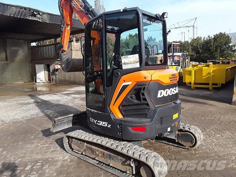 Doosan DX 35 Z Mini excavators < 7t