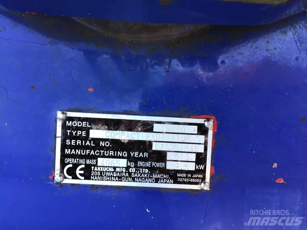 Takeuchi TB 250 Mini excavators < 7t