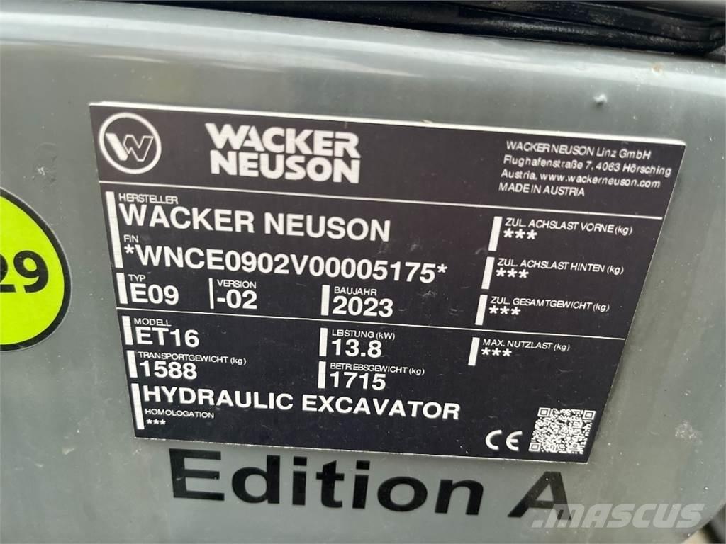 Wacker ET 16 Mini excavators < 7t