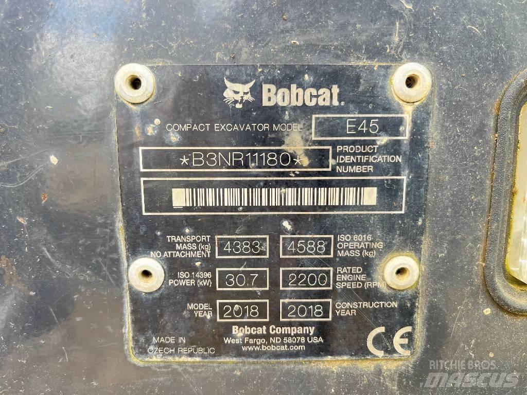 Bobcat E 45 Mini excavators < 7t