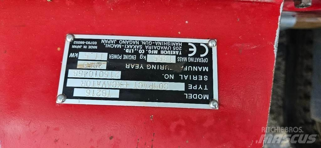 Takeuchi TB216 Mini excavators < 7t
