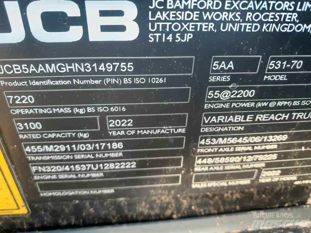 JCB 531-70 Farming telehandlers