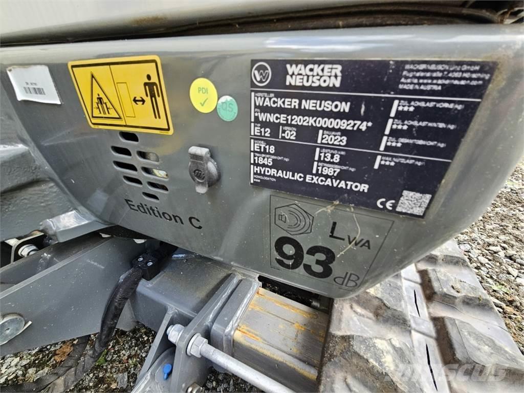 Wacker ET 18 Mini excavators < 7t