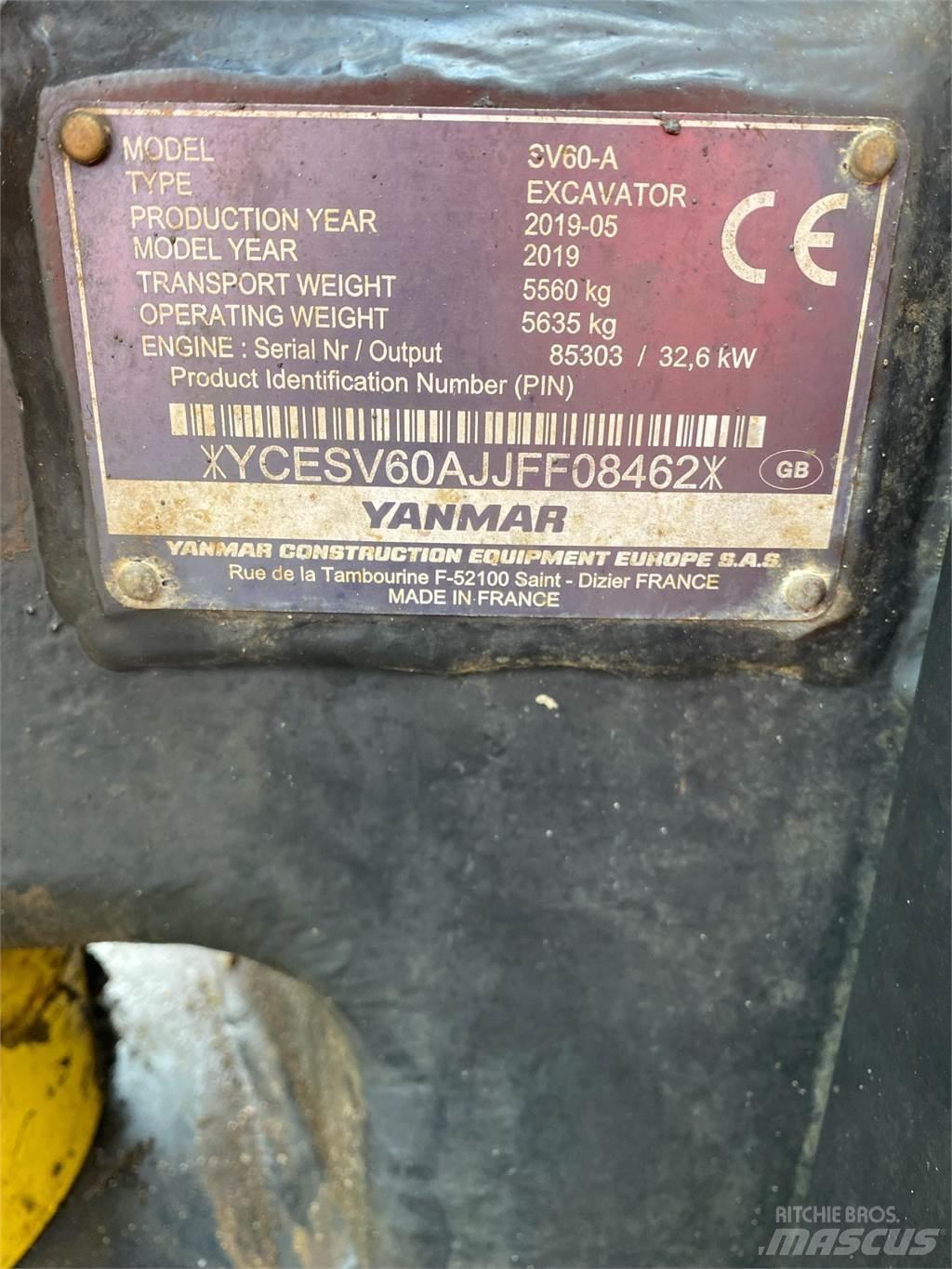 Yanmar SV60 Mini excavators < 7t