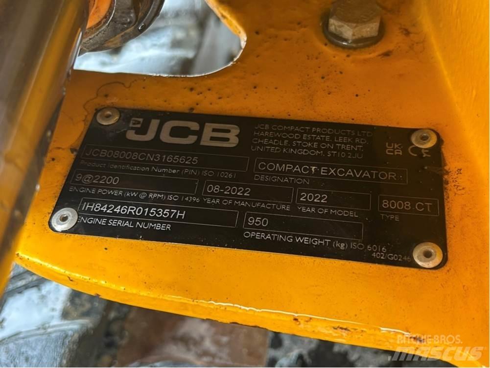 JCB MICRO 8008 Mini excavators < 7t
