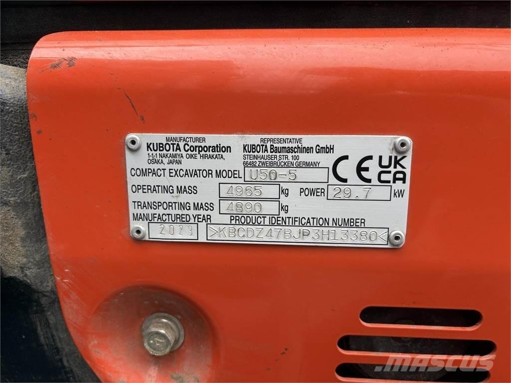 Kubota U50-5 Mini excavators < 7t