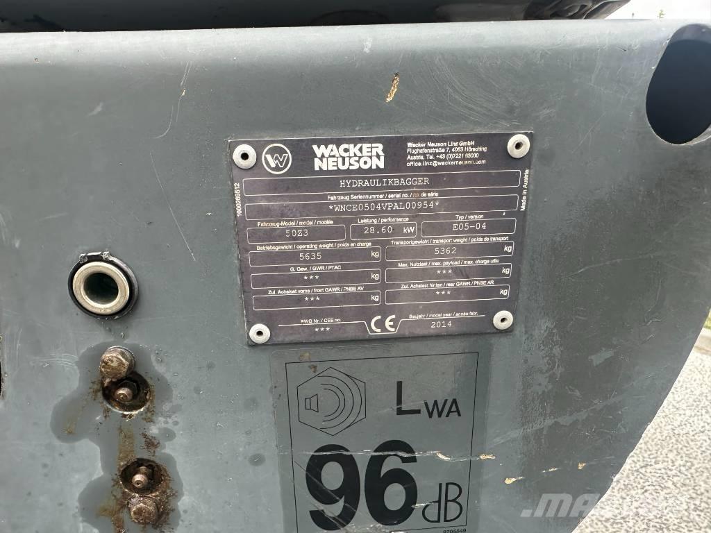 Wacker Neuson 50 Z3 Mini excavators < 7t
