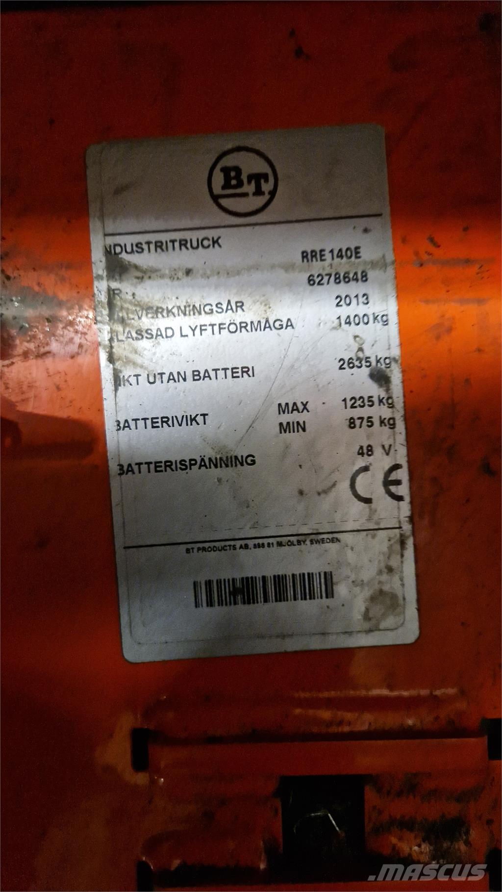 BT RRE140E Reach truck