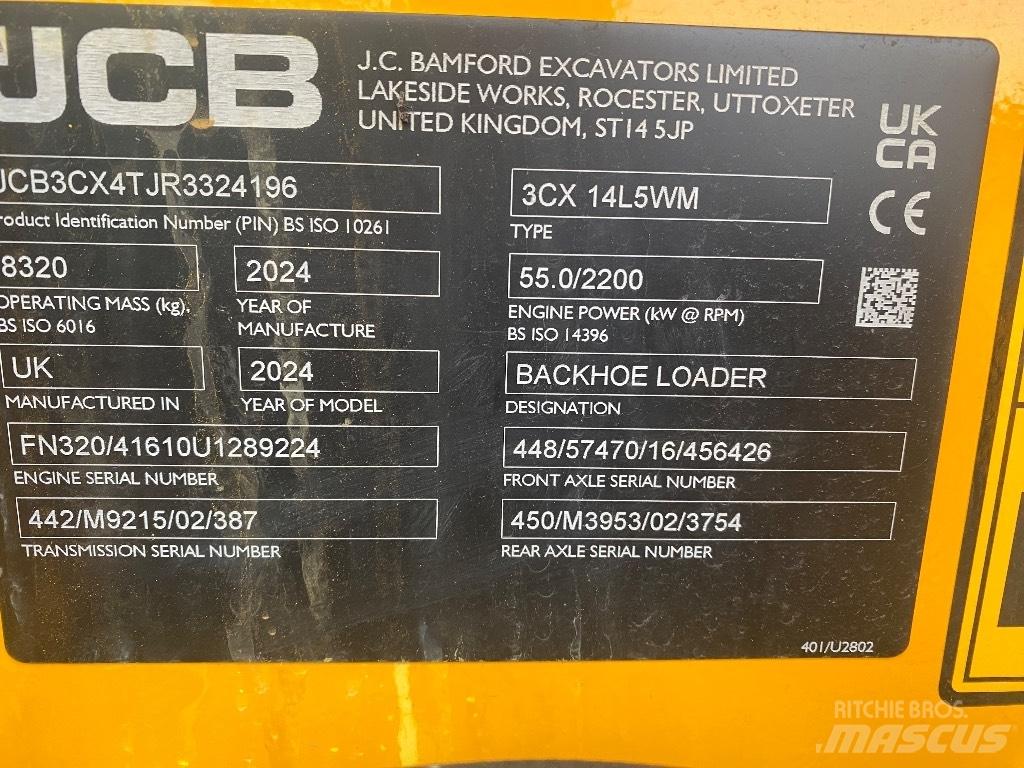 JCB 3 CX 14 TLB's
