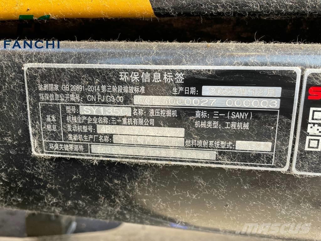 Sany 135c Crawler excavators