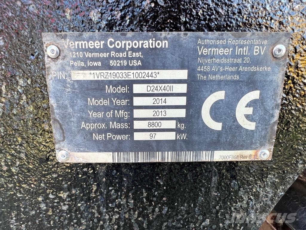 Vermeer D24X40II Horizontal Directional Drilling Equipment