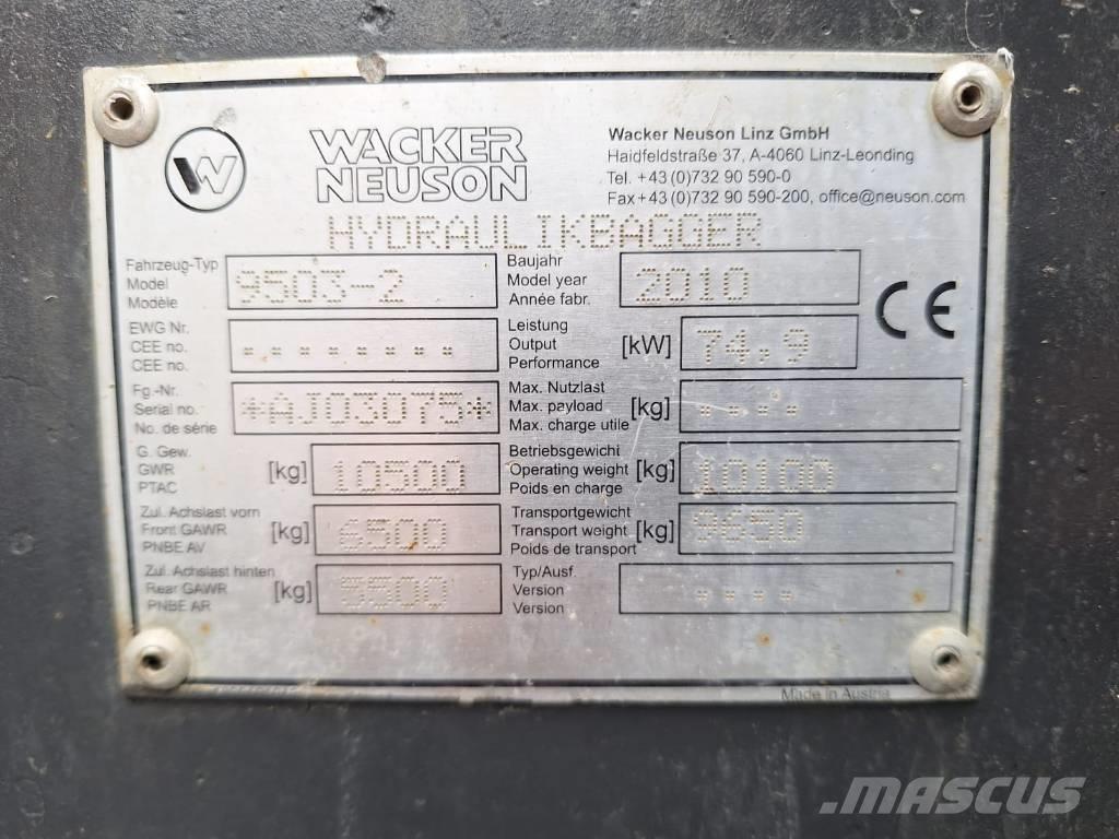 Wacker Neuson 9503-2 Wheeled excavators