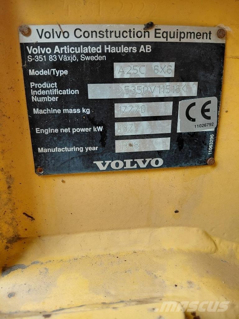 Volvo A 25 C Articulated Haulers