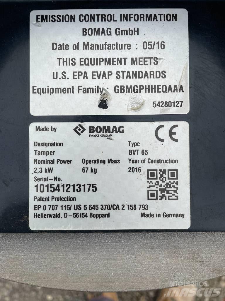 Bomag BVT 65 Vibrator compactors