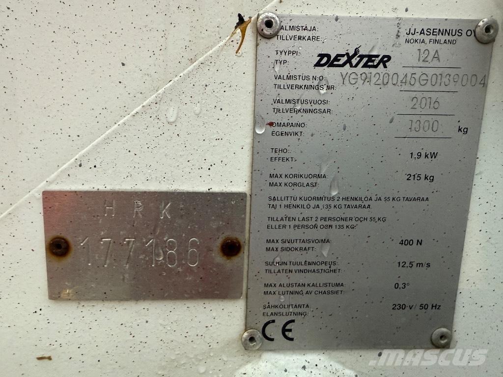 Dexter 12 A Trailer mounted aerial platforms